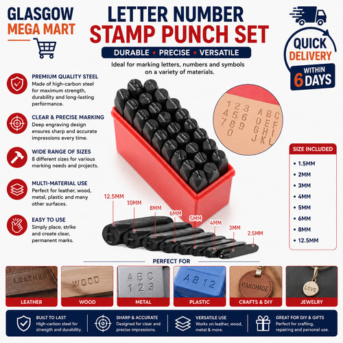 Letter number stamp - letter,