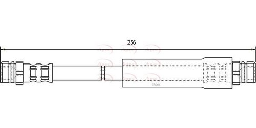 Apec rear brake hose - rear, for