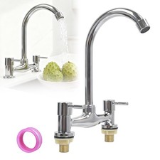 Modern Dual Lever Chrome