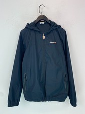 Ellesse Black Hooded Windbreaker Jacket Hooded Zip Pockets  13/14y