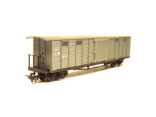 Liliput L795-50 Grey Sliding Door Bogie Box Van (OO9/HOe Scale) Boxed