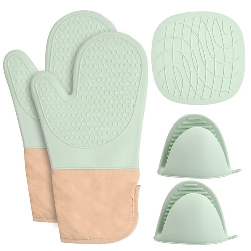 Set silicone oven gloves - silicone,