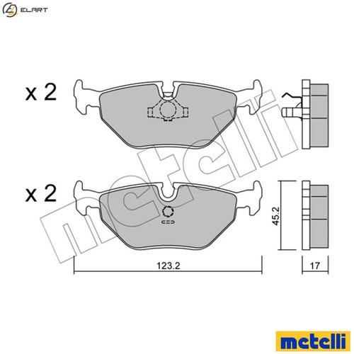 Brake pad set - disc,