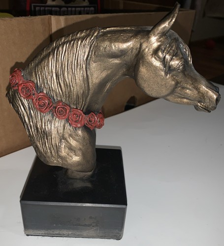 Bronze finish horse head - bronze,
