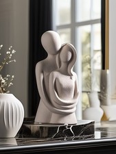 Couple sculpture ornament - sculpture,