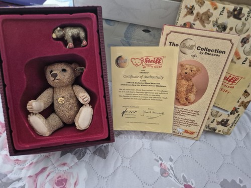 Enesco steiff 1990 blond bear - steiff,