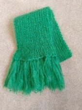 Hand knitted mohair scarf - hand-knitted,