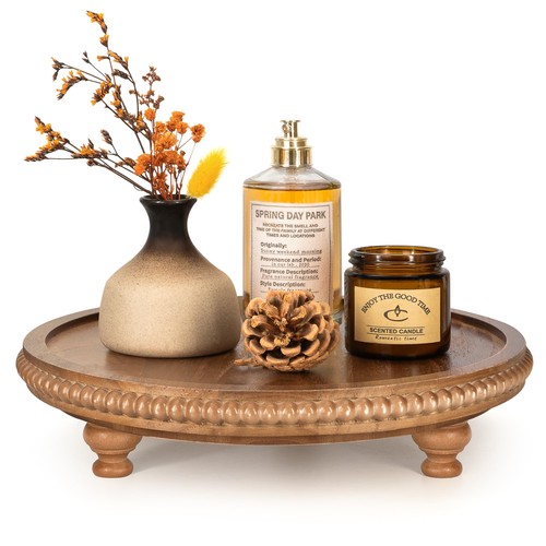 Round wood display - round, with