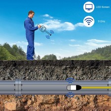 512HZ Pipe Locator Receiver Sonde Transmitter Sewer Camera Locator W/LED HG
