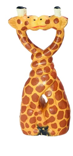 Wooden kissing entwined - kissing,