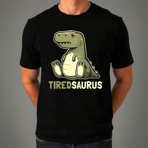 Tired saurus funny - tired,