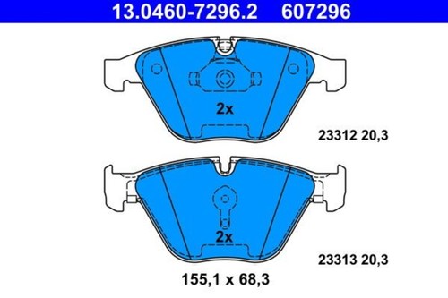 Disc brake pad set ate - brake,