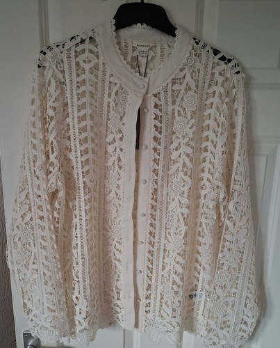 Monsoon cream lace jacket 16 - lace,