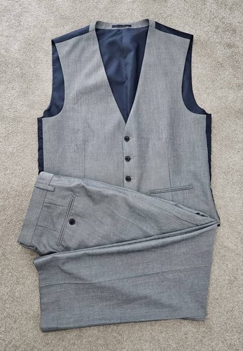 Next grey textured suit - grey,