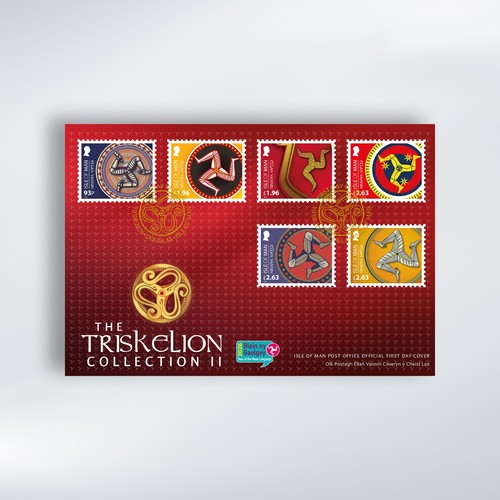 Isle man stamps - man, coins