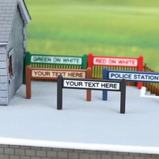 OO Gauge Station Sign -