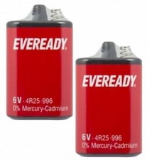 1 X 6V EVEREADY/Panasoni 6V BATTERY 4R25 PJ996 TORCH LANTERN ENERGIZER ORIGINAL