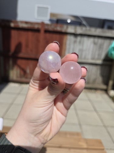Rose quartz and aura - and,