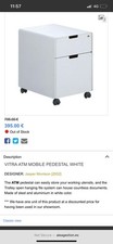 Jasper Morrison White Metal Filing Cabinet