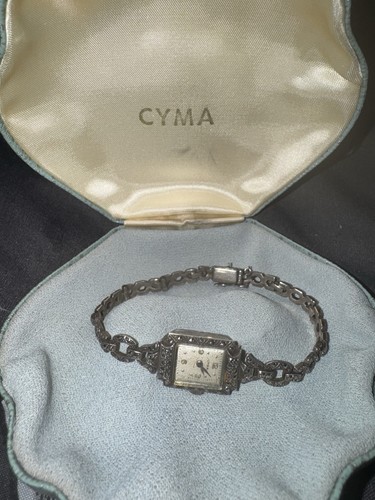 Cyma sterling silver marcasite - silver,