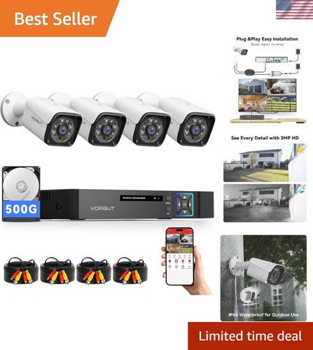 Complete wired cctv kit - complete,