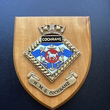 Bb33- British Royal Navy HMS Cochrane wall plaque