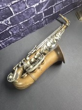 Antique brass saxophone - brass,
