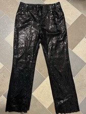 Next Black Sequin Joggers Size
