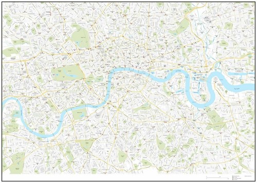 Detailed map london - detailed, of