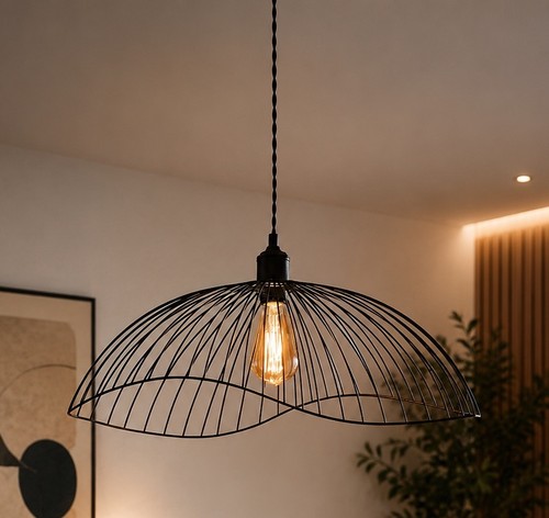 Black wire shade only wired - wire,