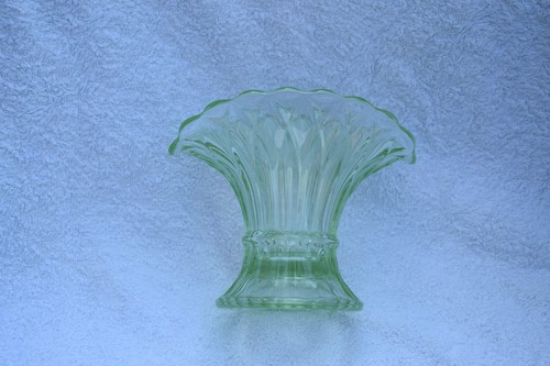 Green glass posy vase - posy,