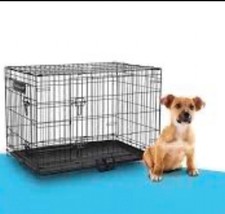 FurDreams 24inch folding metal dog cage 