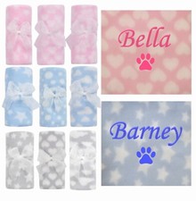 Personalised Pet Name Dog Blanket Puppy Scent Kitten Cat Bed Cover comforter