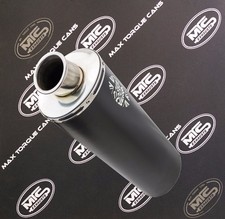 Kawasaki ZXR400 H ZXR Black oval road legal Motorbike Exhaust Can