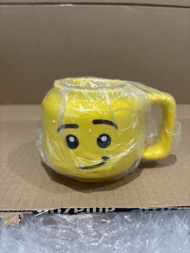 Yellow smiley face mug - mug, –