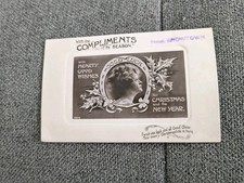 Complements Of The Seasons Christmas Antique Postcard 