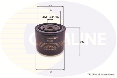Comline engine oil filter fits - engine,