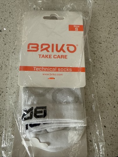Briko cycling sock white 9cm - cycling,
