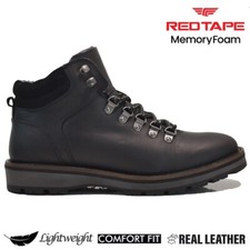 MENS LEATHER FUR WALKING OUTDOOR HIKING TRAIL DESERT ANKLE WORK SHOES BOOTS SIZE