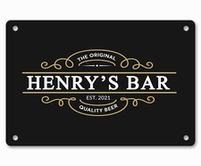 Personalised Bar Sign Garden