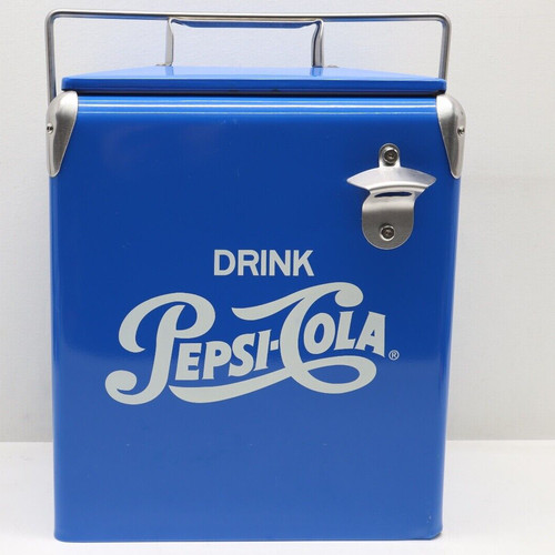 Vintage pepsi cola blue metal - vintage,