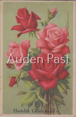 Vintage dutch red roses - vintage,