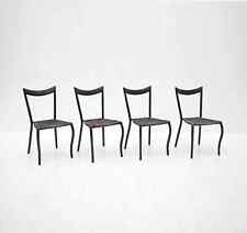 Vintage 1980s Black Manila Dining Chairs, Val Padilla for Conran, Modern Design