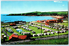 Aberdeenshire Stonehaven Caravan Site & Bay Campsite Vintage Postcard