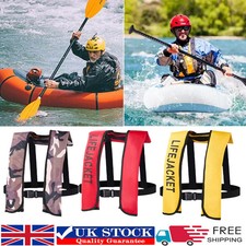 Inflatable Life Jacket 150N Buoyancy Professional Sailing Boat Adults Vest