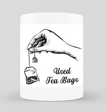 Used tea bag ceramic pot - used,