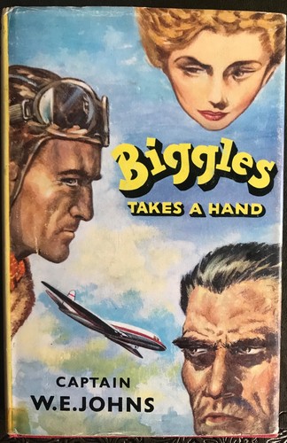 Biggles takes hand - biggles, hand.
