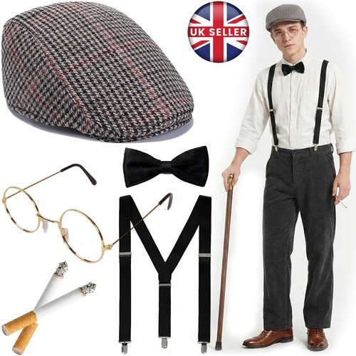Old man costume set flat - old,