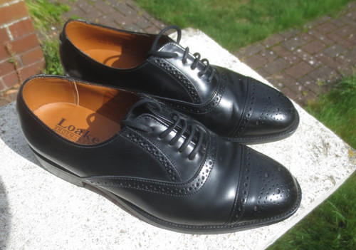 Loake oban men black - men's, leather