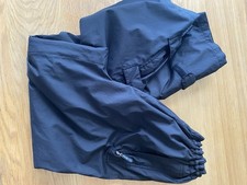 Men’s black PING Sympatex golf waterproof trousers size XL 31” leg